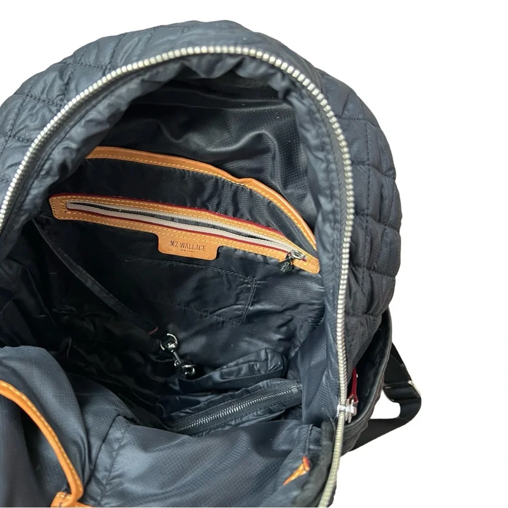 MZ Wallace Small Crosby Backpack w/leather corners